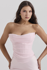 Georgie Ballerina Pink Strapless Corset | Dress In Beauty
